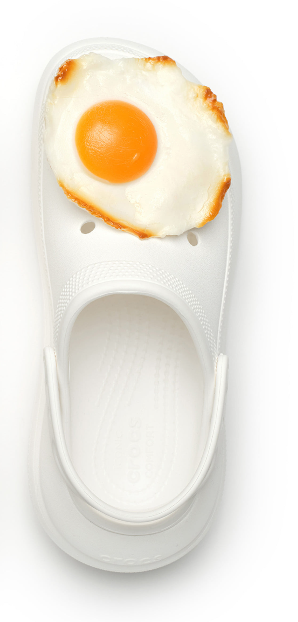 Eggs Crocs Charm / Eggs Anstecker – Funny Food Jibbitz Plug für Crocs & Clogs NOOR08