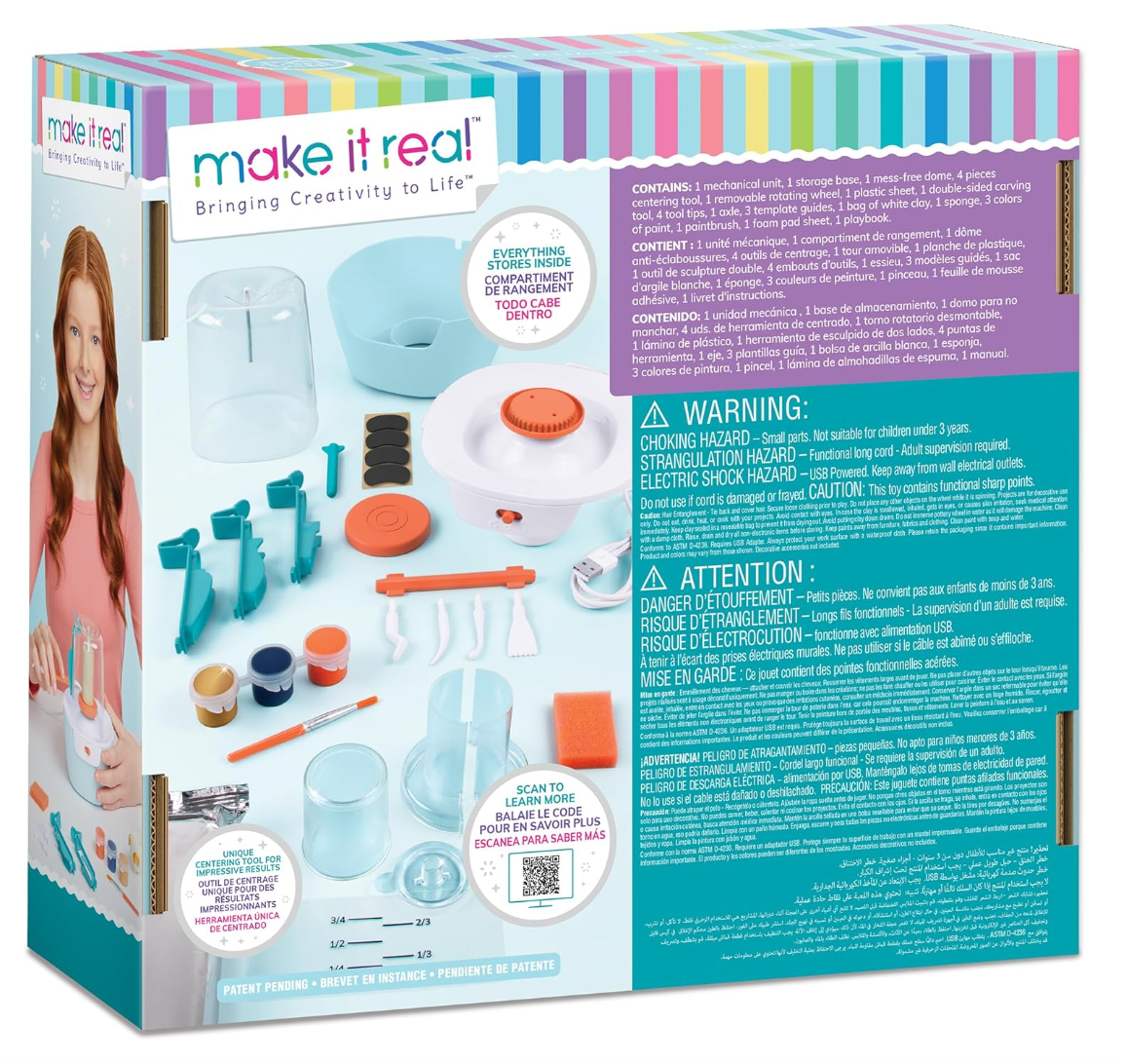 Make It Real: Mini Pottery Studio Töpferei-Set (26-tlg) NOOR08