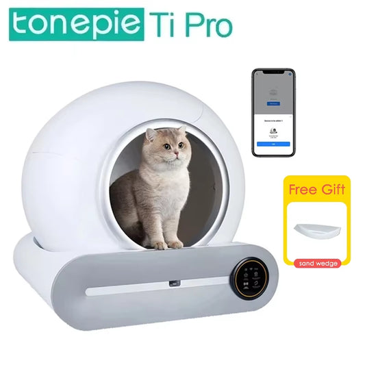 Premium Katzentoilette 65L Automatisch - Intelligente Selbstreinigende Katzenklo Vollverkleidung