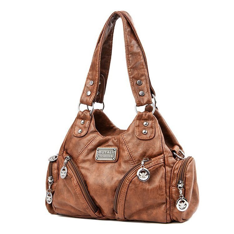 Vintage Damen Schultertasche – Weiches Leder, Crossbody & Elegant NOOR08