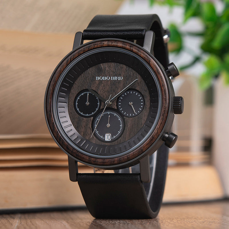 Herren Chronograph-Uhr | Wasserdicht & Quarzwerk NOOR08