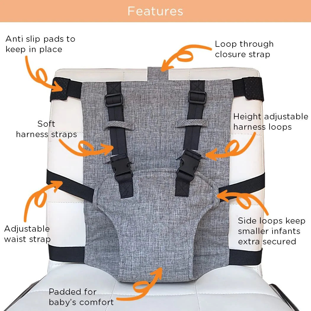 Baby Feeding Chair Safety Guard: Secure & Adjustable Harness for Toddlers (Anti-Fall)