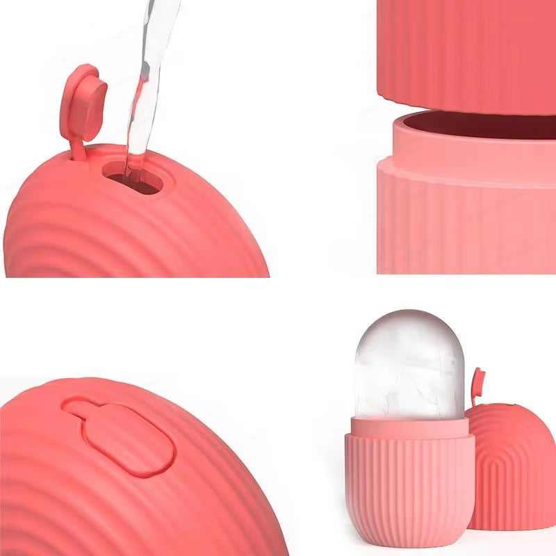 Silicone Ice Facial Massager Ball - Beauty Lifting Eye Roller Acne Treatment Tool