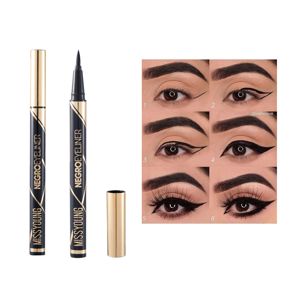 Wasserfester Eyeliner Schwarz – Langanhaltend & Schweißresistent NOOR08