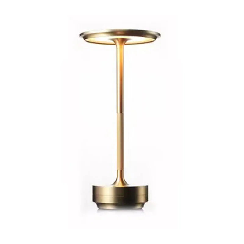 Retro Design LED Desk Lamp - Touch Control USB Rechargeable Night Light