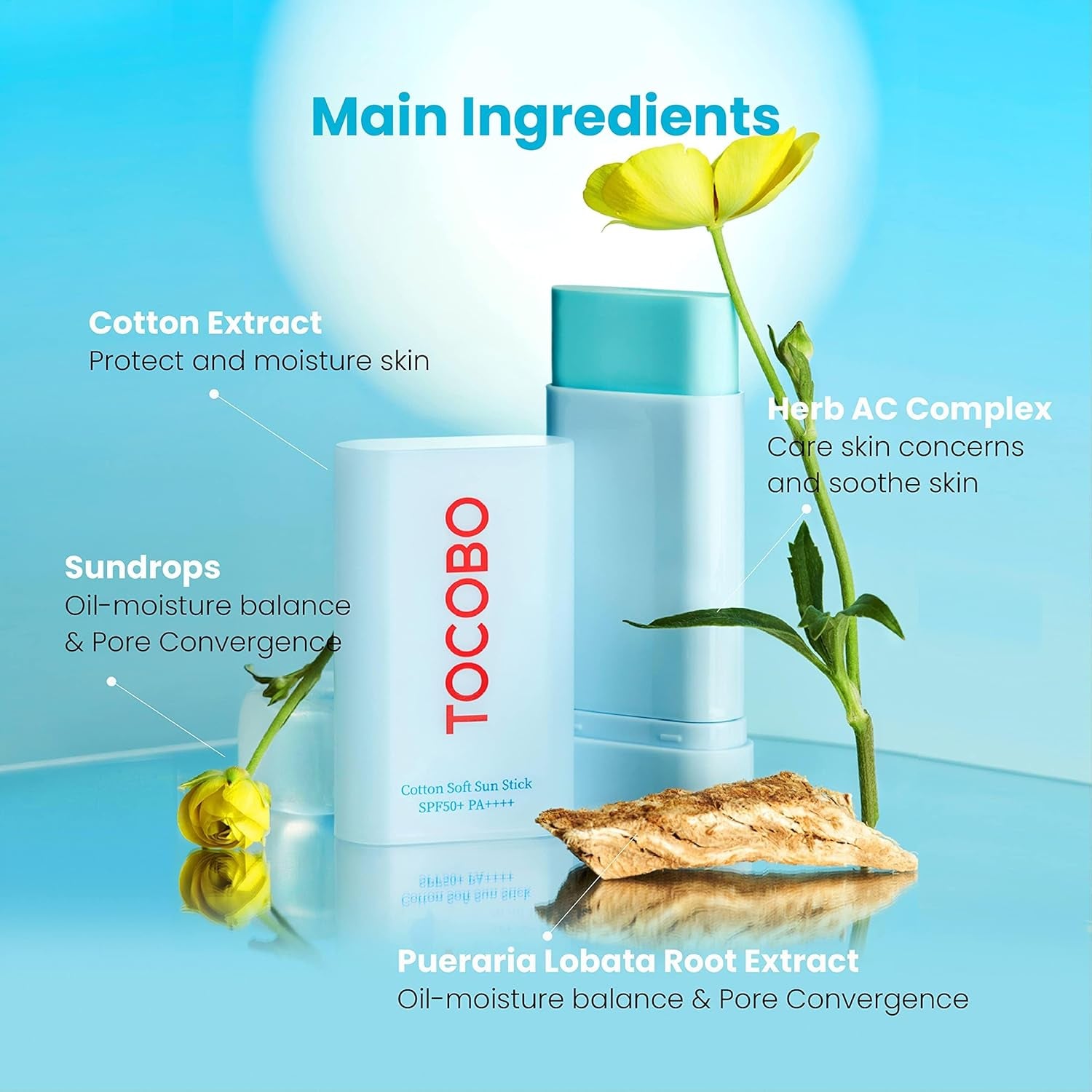 TOCOBO Cotton Soft Sun Stick SPF50+ PA++++ 19G