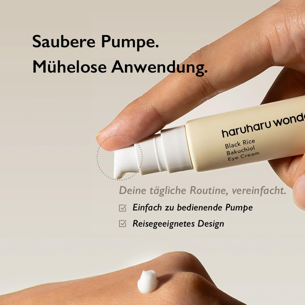 Wonder Black Reis Bakuchiol Augencreme 0,67 Fl.Oz / 20Ml | Anti-Aging, Faltenpflege, Natürliche Retinol-Alternative | Tierversuchsfrei, Ewg-Grün