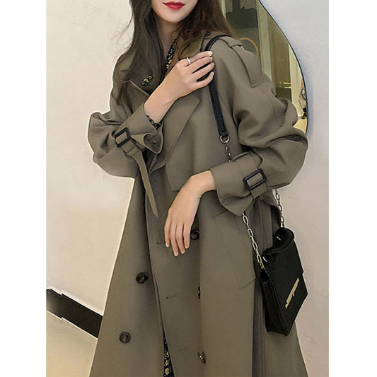 Eleganter Oversize Trenchcoat – Zweireihig & Frühlingstrend