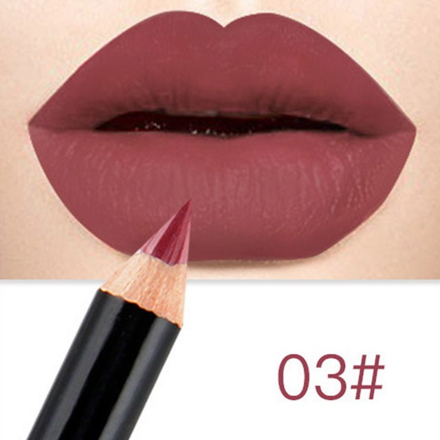 Bestes Lippen-Make-up – 18 Farben Matte Lipgloss, Sexy & Langanhaltend NOOR08
