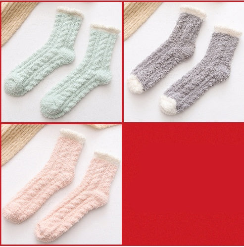Flauschige Thermo-Socken für Damen | Warme Winter-Socken NOOR08