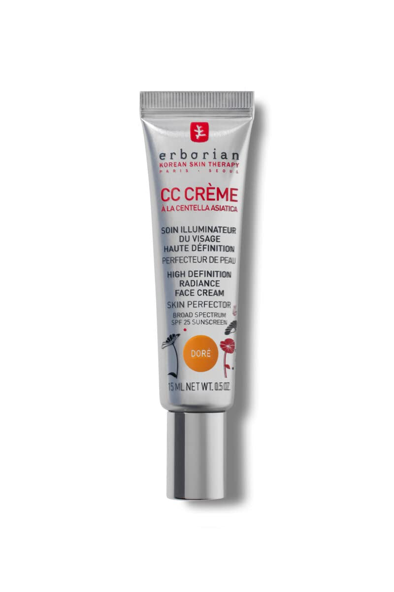 Erborian CC Cream - Getönte Gesichtscreme Mit Centella Asiatica - Gesichtspflege Aus Korea - Strahlender Teint & Feuchtigkeit LSF 25