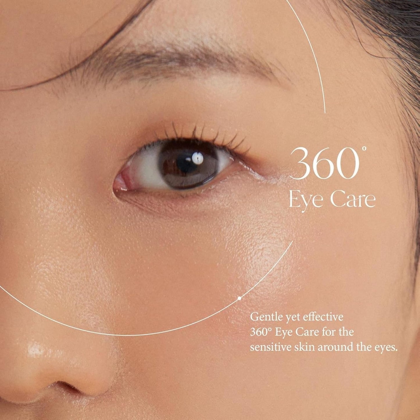 Vegan Collagen Eye Serum with Triple Hyaluronic Acid & 5-Peptide Complex | Anti-Aging, Fine Line Reduction, Brightening | Vegan & Cruelty-Free Korean Skin Care | 10Ml / 0.33 Fl. Oz.