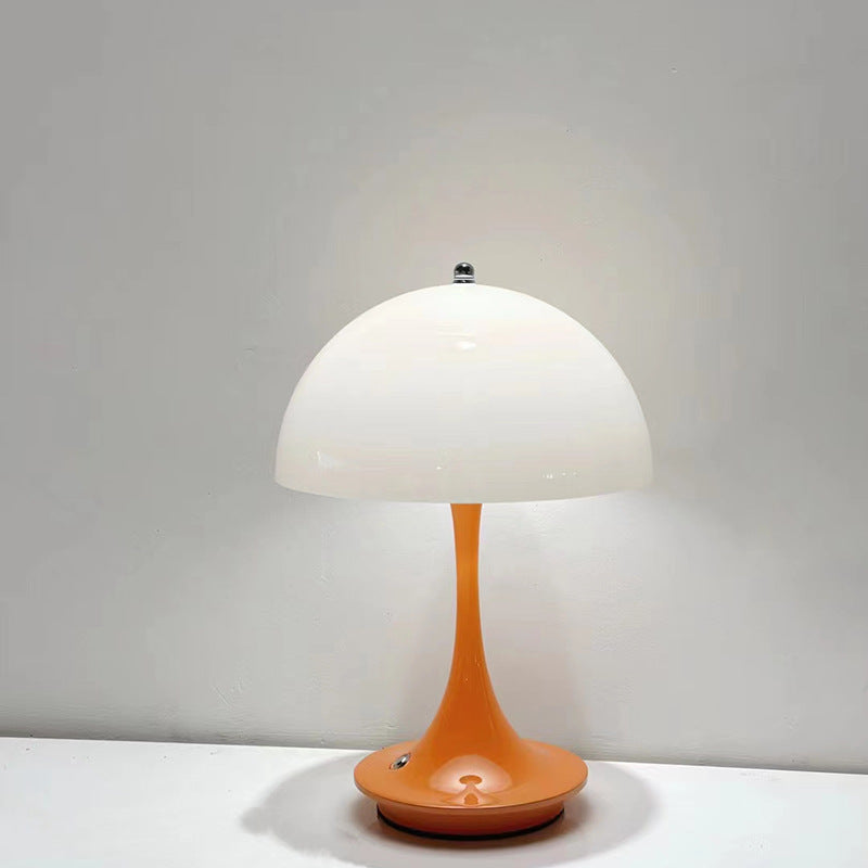 Nordic Style Rechargeable Table Lamp - Retro Design Bedside Study Light" "Scandinavian Retro Table Lamp - Rechargeable Decorative Bedside Light