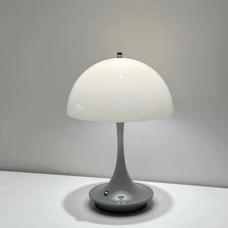 Nordic Style Rechargeable Table Lamp - Retro Design Bedside Study Light" "Scandinavian Retro Table Lamp - Rechargeable Decorative Bedside Light