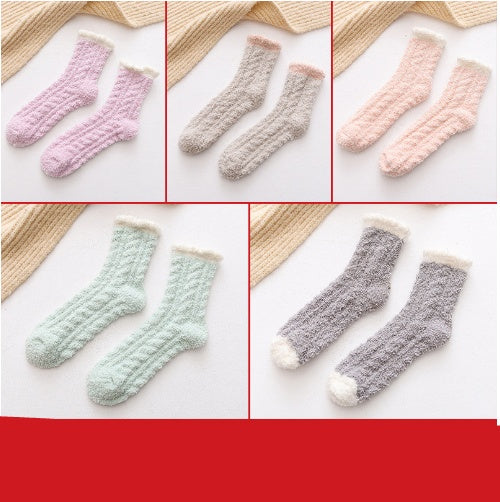 Flauschige Thermo-Socken für Damen | Warme Winter-Socken NOOR08