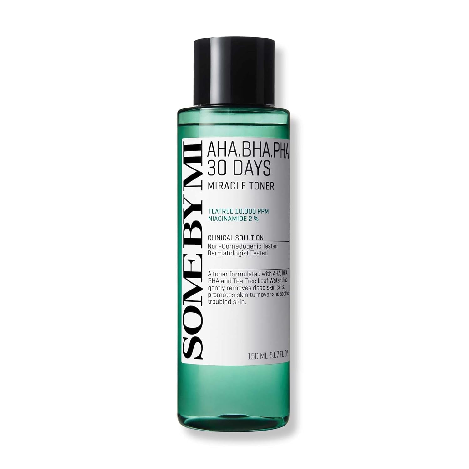 SOME by MI AHA BHA PHA 30 Days Miracle Toner – 150Ml – Exfolierendes Gesichtswasser Mit Salicylsäure Für Alle Hauttypen – Porenpflege & Ölkontrolle Mit 2% Niacinamid – Koreanische Hautpflege