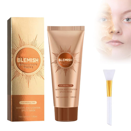 Parowu Weißende Und Aufhellende Flecken Maske,2025 Neuestes Kräuterflecken Peel-Off Maske Für Strahlende Haut, anti Falten Tear-Off Tiefenwirksame Gesichtsmaske Für Poren Straffung (Gold,1Pcs)
