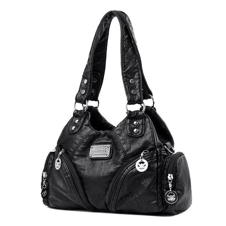 Vintage Damen Schultertasche – Weiches Leder, Crossbody & Elegant NOOR08