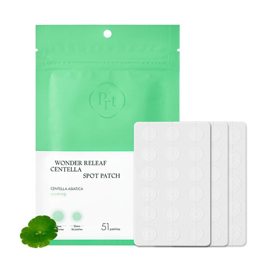 K-Beauty Pickel-Patches mit Centella Asiatica. Beruhigen empfindliche, gereizte Haut und helfen, Unreinheiten schnell zu behandeln und abzuheilen.