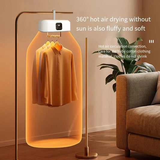Dry Your Clothes On-The-Go! Portable Electric Dryer for Travel, Dorms & Quick Drying