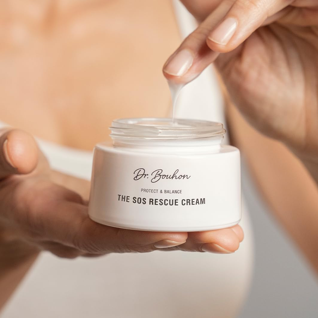 Dr. Bouhon - the SOS Rescue Cream (50Ml) - Anti-Aging Gesichtscreme Mit Phytoöstrogenen, Hyaluronsäure & Feminage™ - Regenerierend & Glättend - Ideal Für Gestresste Haut - Vegan