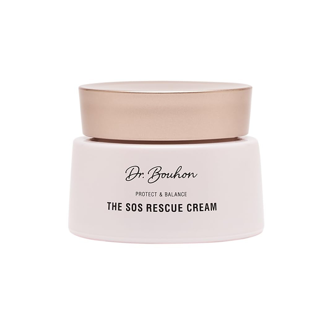 Dr. Bouhon - the SOS Rescue Cream (50Ml) - Anti-Aging Gesichtscreme Mit Phytoöstrogenen, Hyaluronsäure & Feminage™ - Regenerierend & Glättend - Ideal Für Gestresste Haut - Vegan