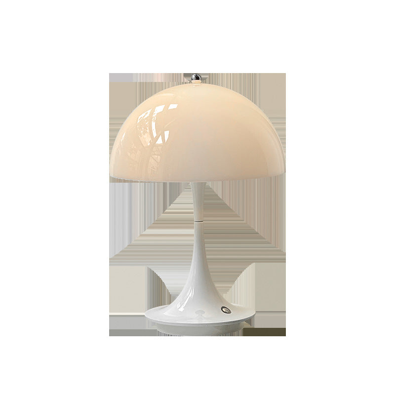 Nordic Style Rechargeable Table Lamp - Retro Design Bedside Study Light" "Scandinavian Retro Table Lamp - Rechargeable Decorative Bedside Light