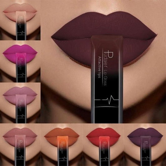 Entdecken Sie 18 trendige Farben! Sexy, matte, langanhaltende Lipgloss & flüssiger Lippenstift für ein perfektes Lippen-Make-up.

