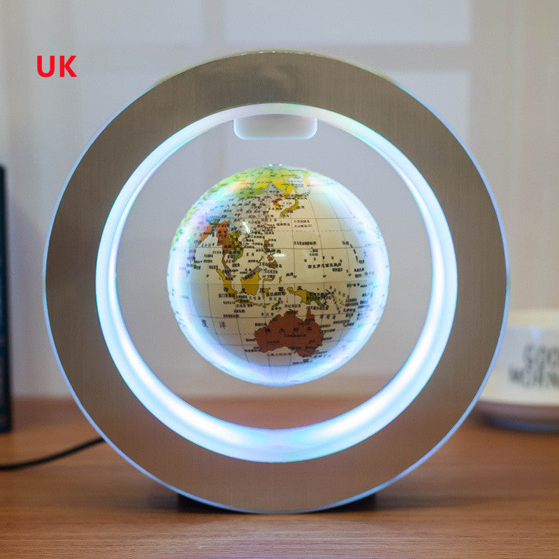 LED Weltkarte Schwebender Globus | Magnetische Levitation Lampe NOOR08