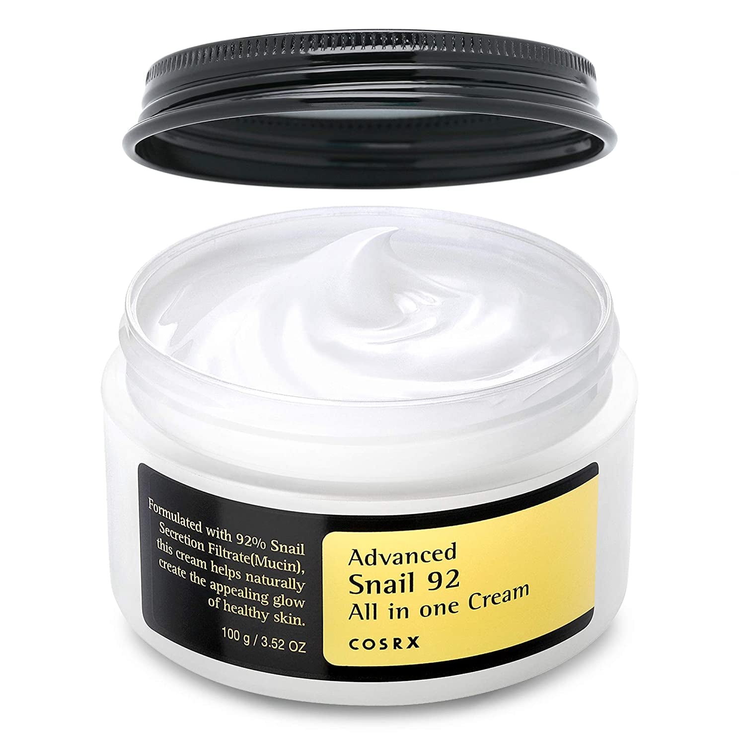 Eine Creme mit 92 % Schneckenschleim und Hyaluronsäure. Bekämpft Falten & Pickel, spendet intensive Feuchtigkeit. Ideal für trockene & empfindliche Haut.

