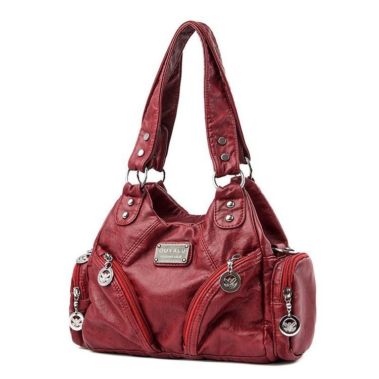Vintage Damen Schultertasche – Weiches Leder, Crossbody & Elegant NOOR08