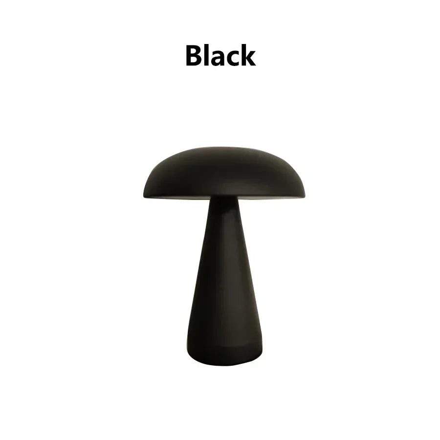 Retro Mushroom Table Lamp – Touch Sensor & USB Rechargeable Night Light
