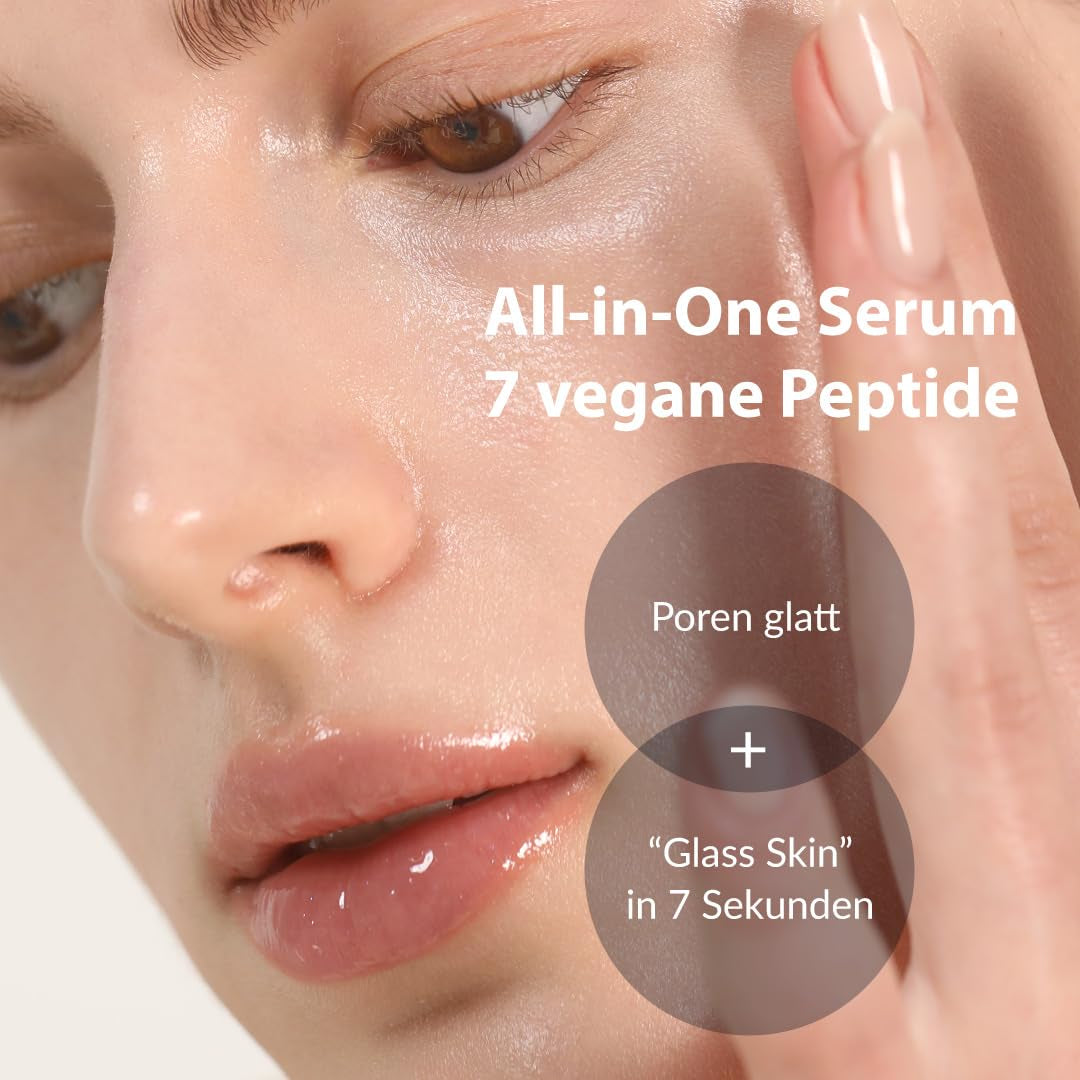 [MIZON] 7 VEGAN PEPTIDE BOOSTER SERUM (150Ml) Koreanische Pflege – Glas-Haut in 7 Sekunden – Porenreduzierung – 7 Lösungen Gegen Hautunregelmäßigkeiten – Hydratiert & Verleiht Ihrer Haut Neuen Glanz