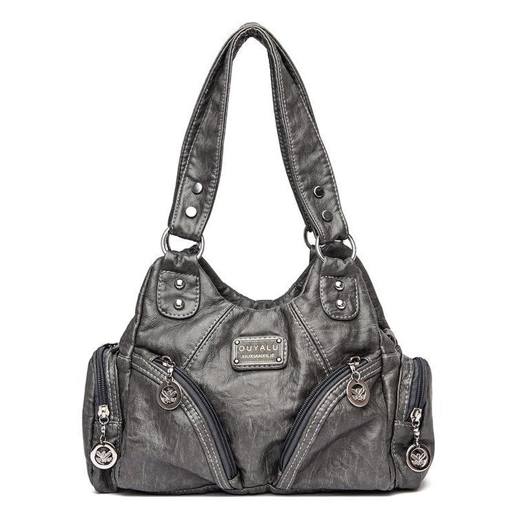 Vintage Damen Schultertasche – Weiches Leder, Crossbody & Elegant NOOR08
