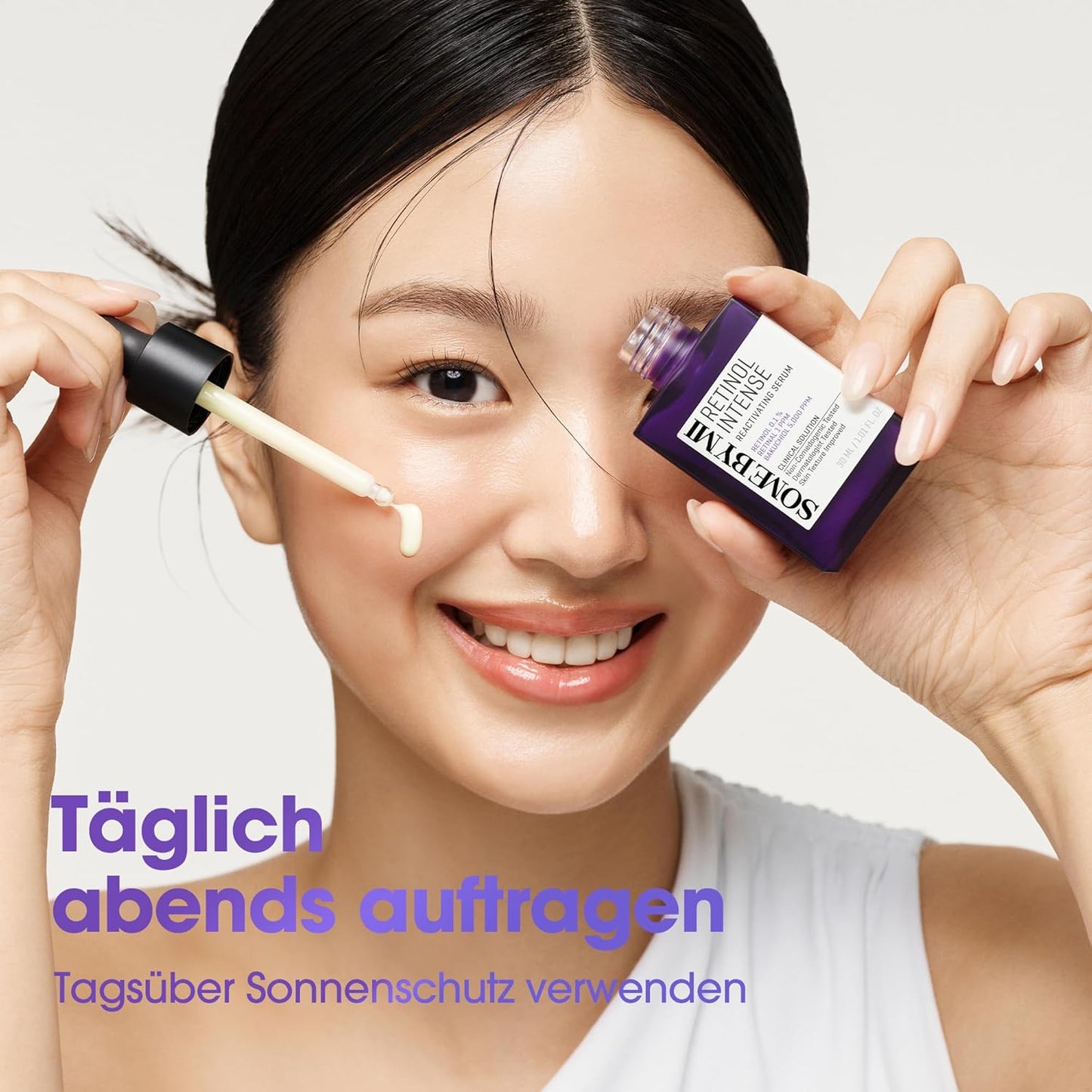 SOME by MI Retinol Intense Reactivating Serum – 30Ml – Bakuchiol-Retinol-Serum Für Straffere Haut – Verfeinert Poren & Verbessert Hautstruktur – Koreanische Hautpflege