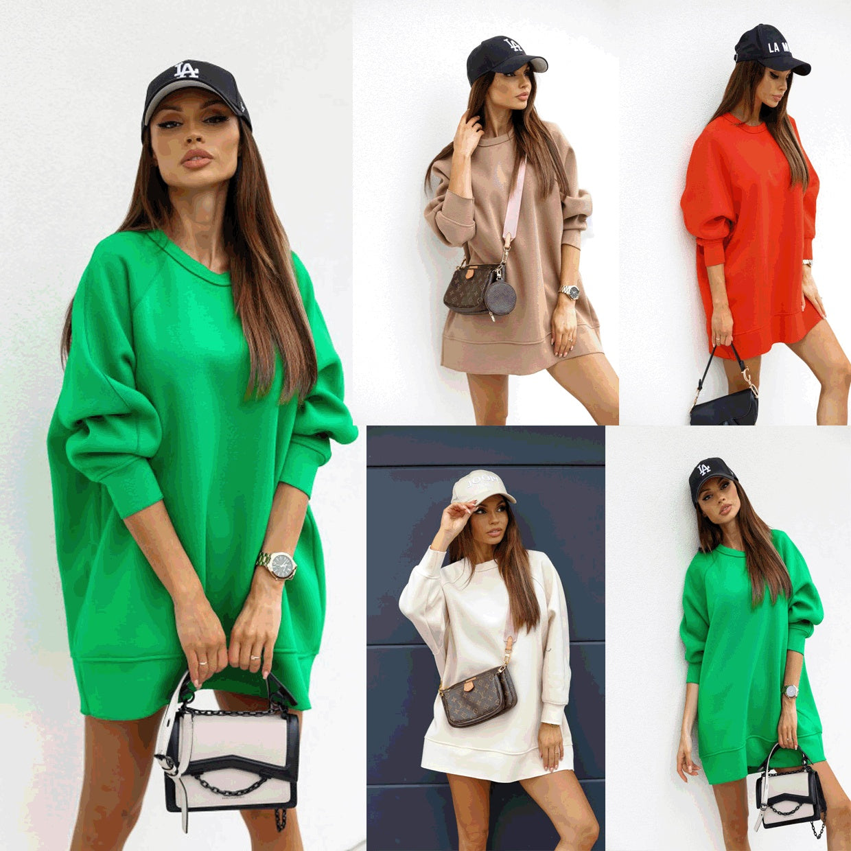 Modischer Rundhals-Pullover – Lässiger Trend-Sweater für Damen