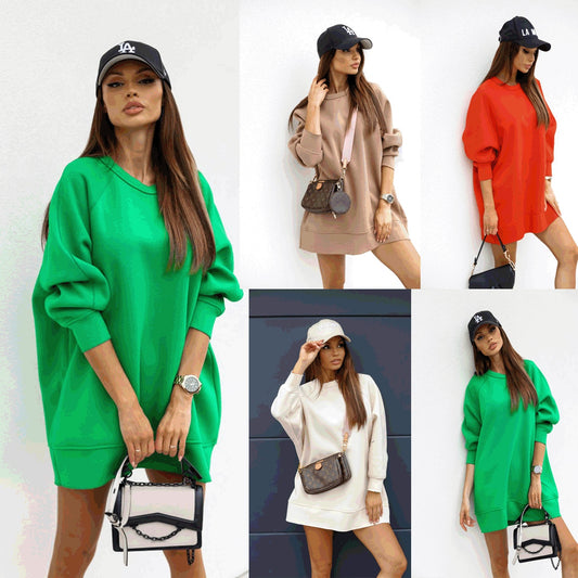 Modischer Rundhals-Pullover – Lässiger Trend-Sweater für Damen