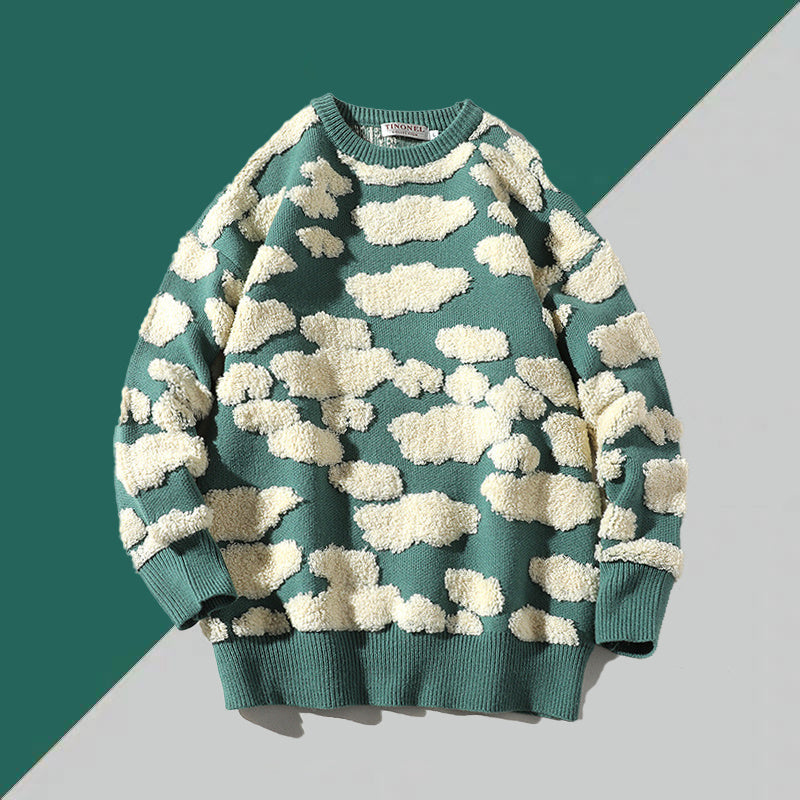 Partnerlook Cloud Pullover Damen Herbst Winter Neu NOOR08