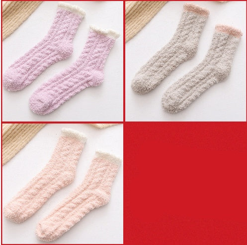 Flauschige Thermo-Socken für Damen | Warme Winter-Socken NOOR08