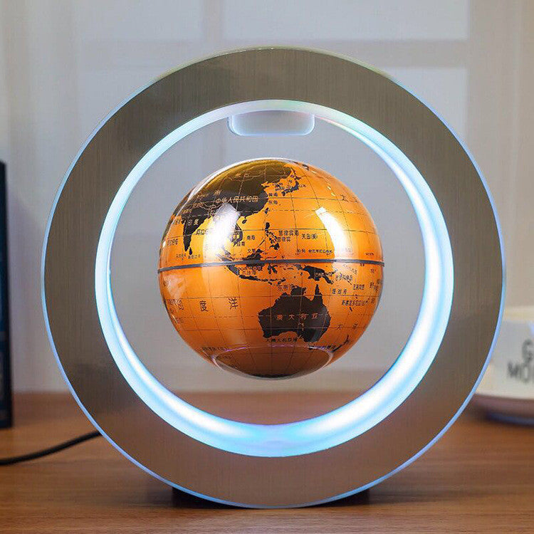 LED Weltkarte Schwebender Globus | Magnetische Levitation Lampe NOOR08
