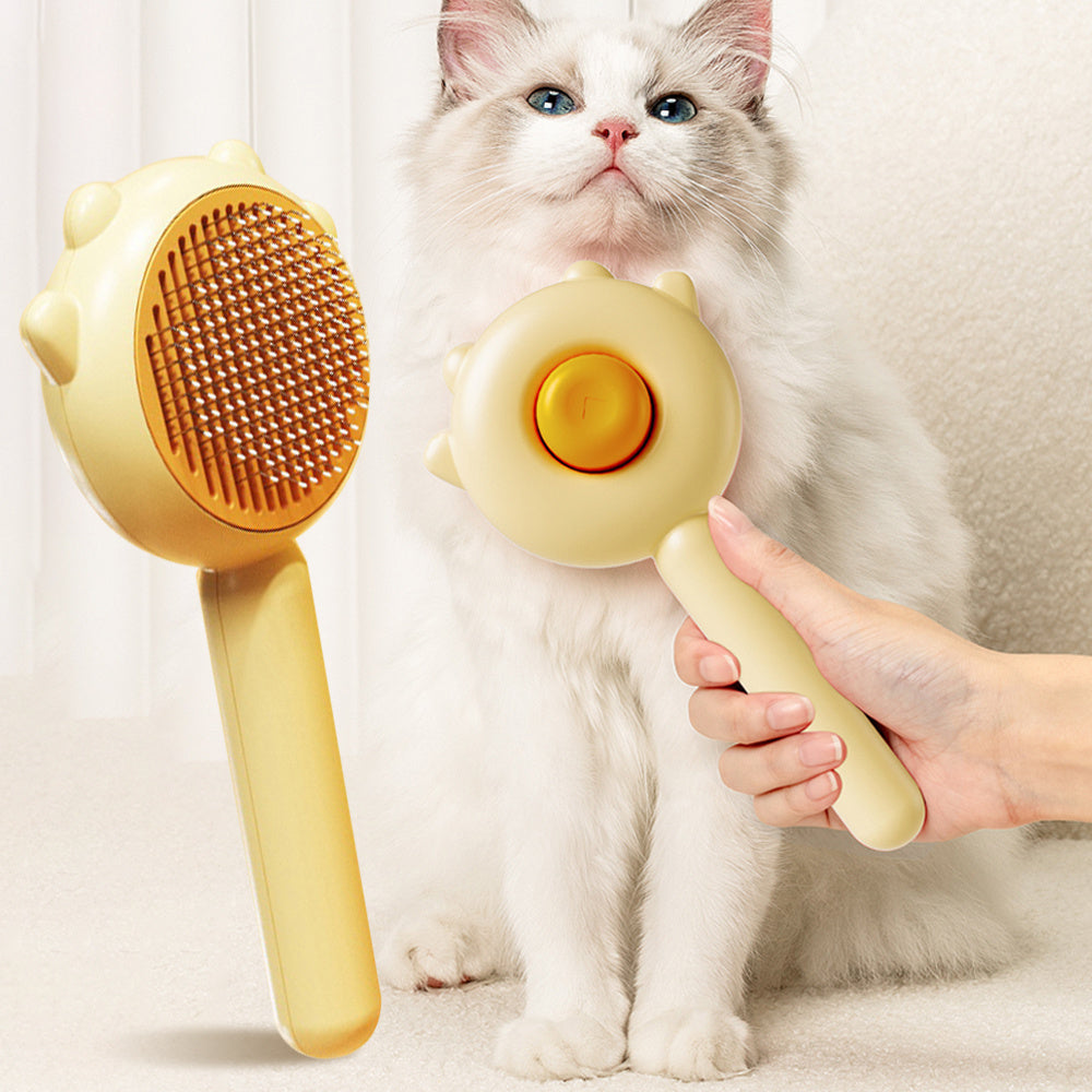 Katzenkamm "Fellglanz & Massage" – Sanfte Enthaarung für Haustiere