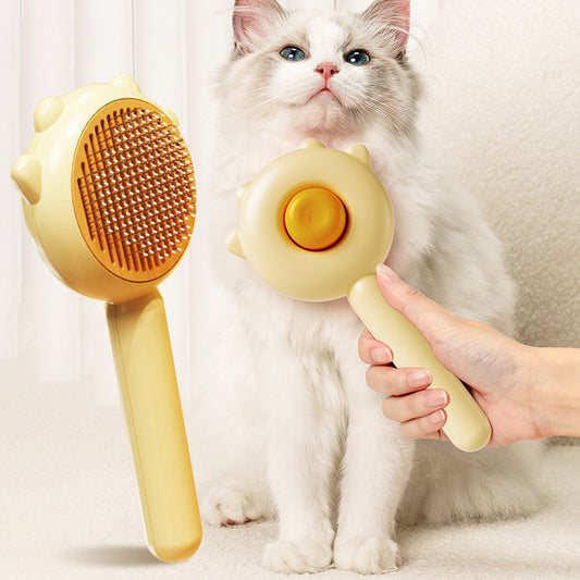 Katzenkamm "Fellglanz & Massage" – Sanfte Enthaarung für Haustiere