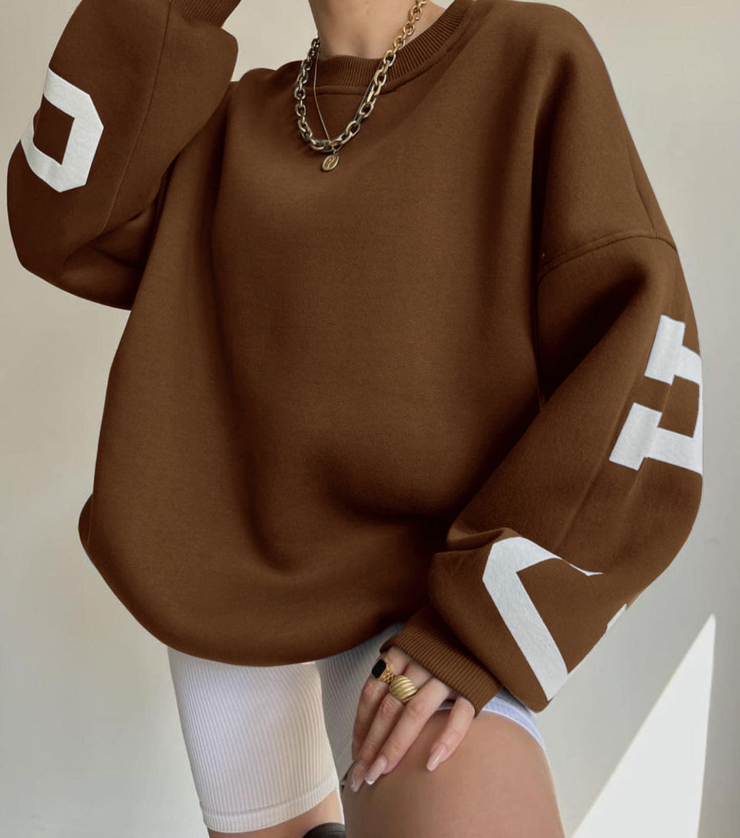 Damen Print-Sweatshirt | Dickes, bequemes Oberteil mit Muster NOOR08