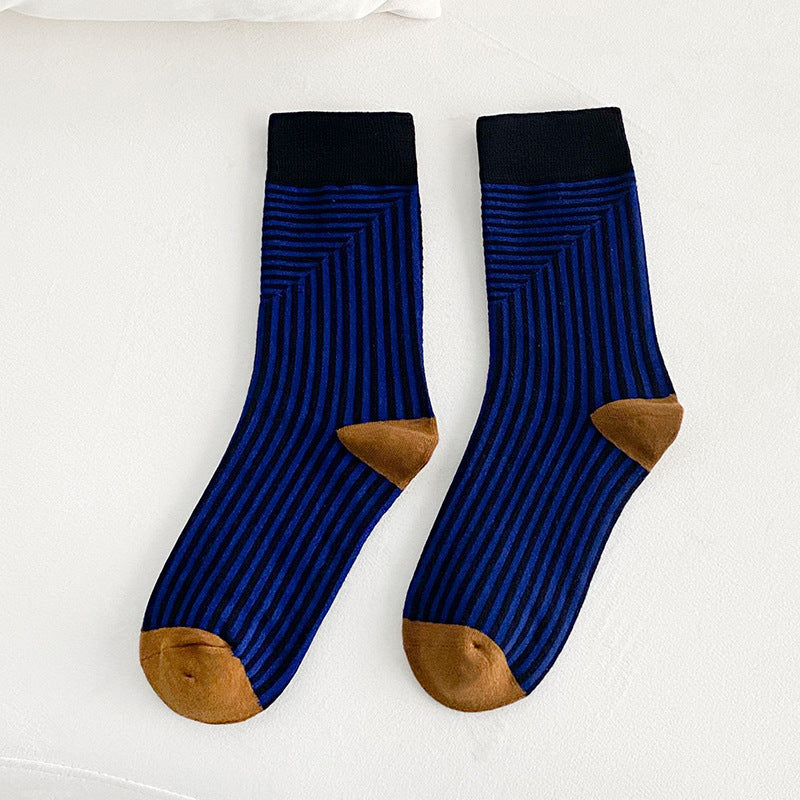 Mittellange Socken mit Farbstreifen – Modisch & Bequem NOOR08