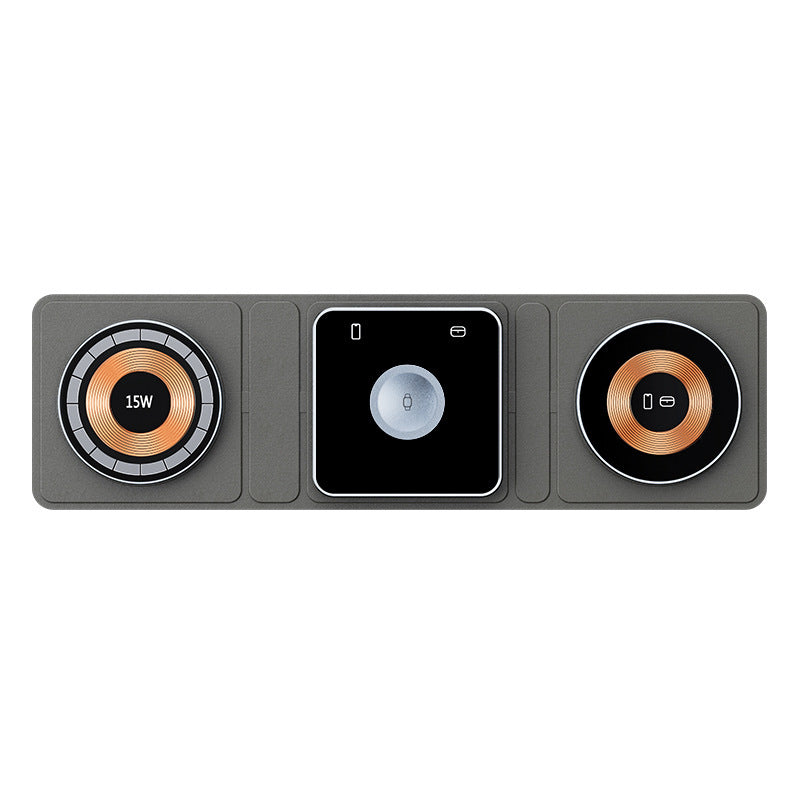 3-in-1 Kabelloses Falt-Ladegerät | Transparentes Ladedock für iPhone, Watch & AirPods NOOR08