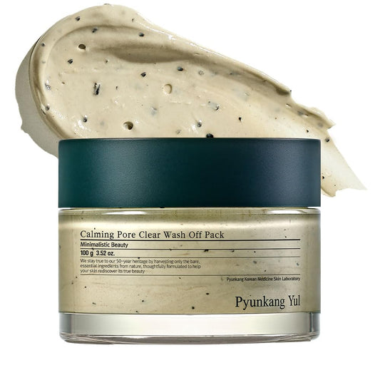 [PKY] Pyunkang Yul Calming Pore Clear Wash off Pack Für Erfrischende Und Beruhigende Selbstpflege, Angenehme Porenpflege Mit Beruhigenden Inhaltsstoffen, Ohne Reizung, Koreanische Hautpflege 100G