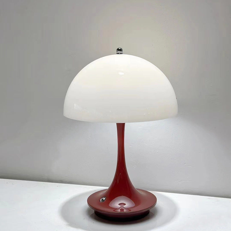 Nordic Style Rechargeable Table Lamp - Retro Design Bedside Study Light" "Scandinavian Retro Table Lamp - Rechargeable Decorative Bedside Light