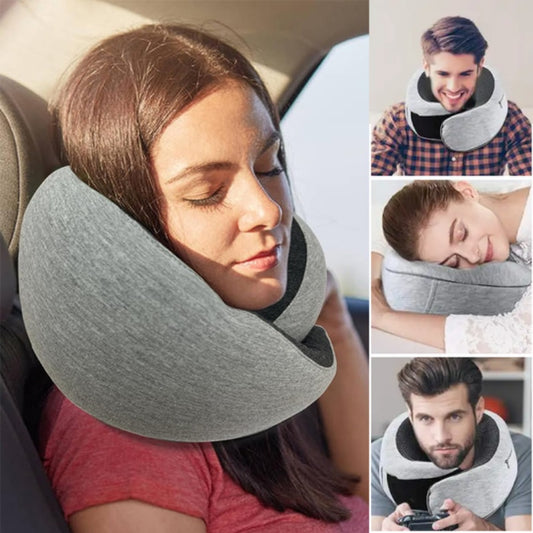 Premium Reise-Nackenkissen – Verformungsfrei, U-Form, Memory-Schaum