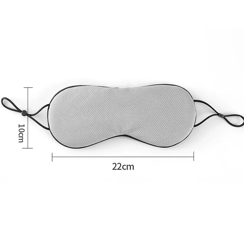 Korean Ice and warm Silk Eye Mask - Breathable Adjustable Sleep Travel Mask