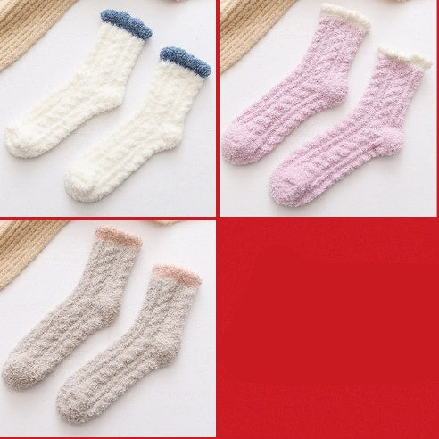 Flauschige Thermo-Socken für Damen | Warme Winter-Socken NOOR08